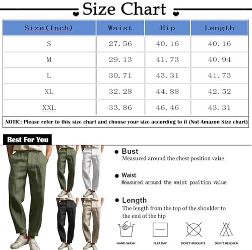 Premium Business Pants Cotton Linenstraight leg lightweight breathable summer formal wear