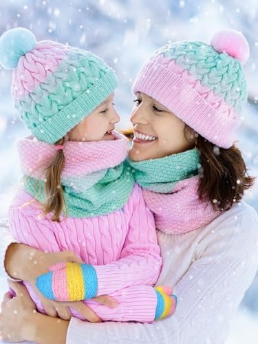 SATINIOR Toddler Winter Gloves 6 Pairs Soft and Warm
