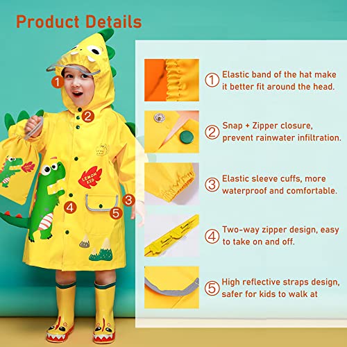 Fewlby Cartoon Kids Rainjacket 4-6