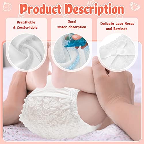 Eurzom 3-Piece Baby Bloomers Cute comfy for Toddler Girls