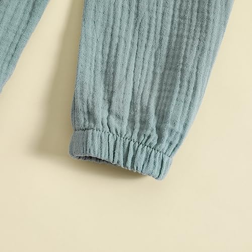 Comfy Cotton Linen Joggers for Toddler Boys Girls