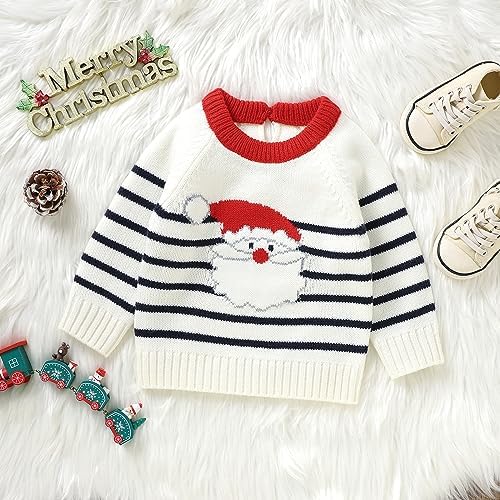 Unisex Baby Christmas Knitted Sweater for Newborns