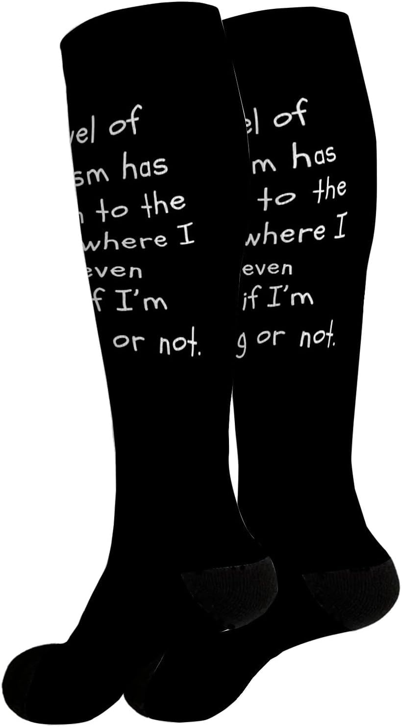 Level of Sarcasm Socks for Men and Women