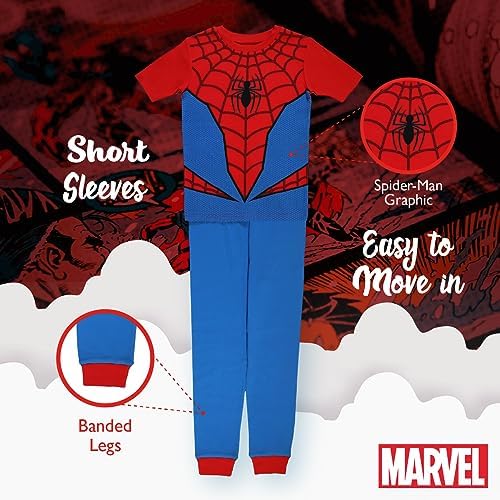 Marvel Spider-Man 2-Piece Pajama Set for Kids Soft Cute