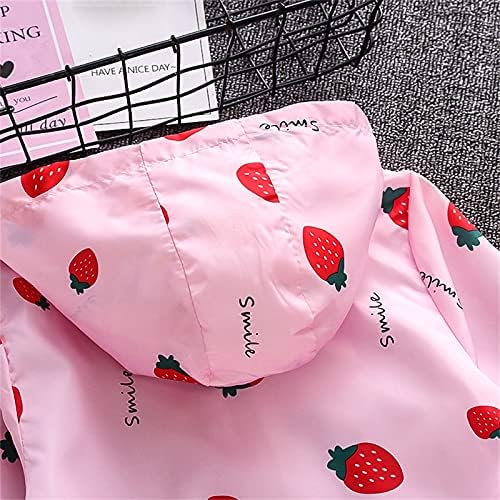 Spring Fall Water Resistant Hooded Windbreaker Jacket for Kids