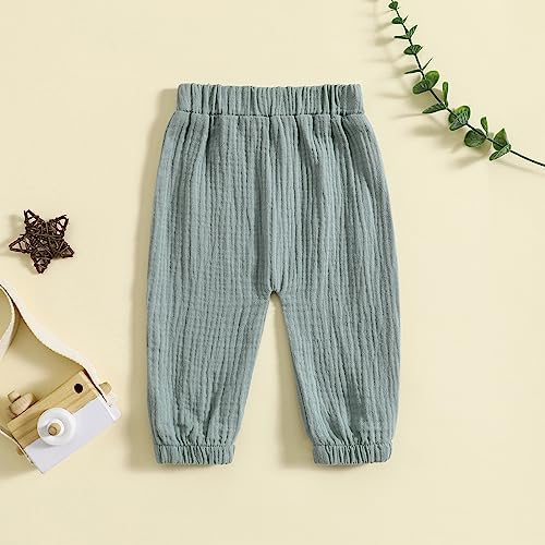 Comfy Cotton Linen Joggers for Toddler Boys Girls
