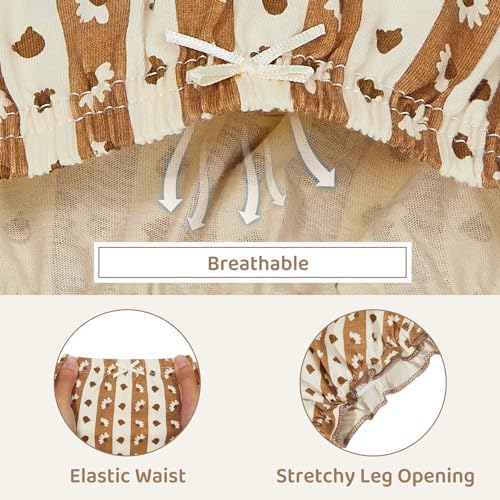 Durio 4Pcs Cotton Diaper Covers for Toddler Girls