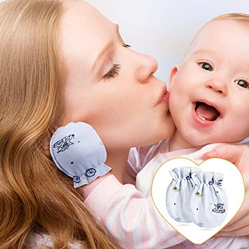 Geyoga 24-Piece Newborn Mittens Soft Elastic for 0-6 Months