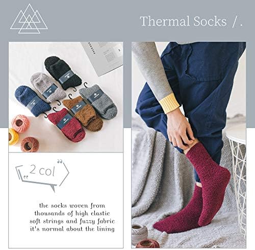 DYW Mens Fuzzy Slipper Socks