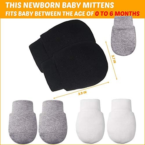9 Pair No-Scratch Gloves for Newborns