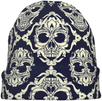 Unisex Skull Beanie Soft Winter