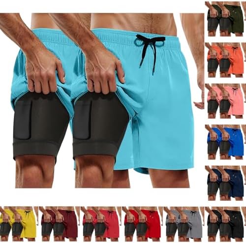 Quick-Dry Compression Swim Trunks for Men