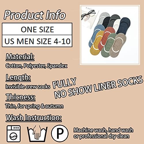 Premium No-Show Liner Socks for Men