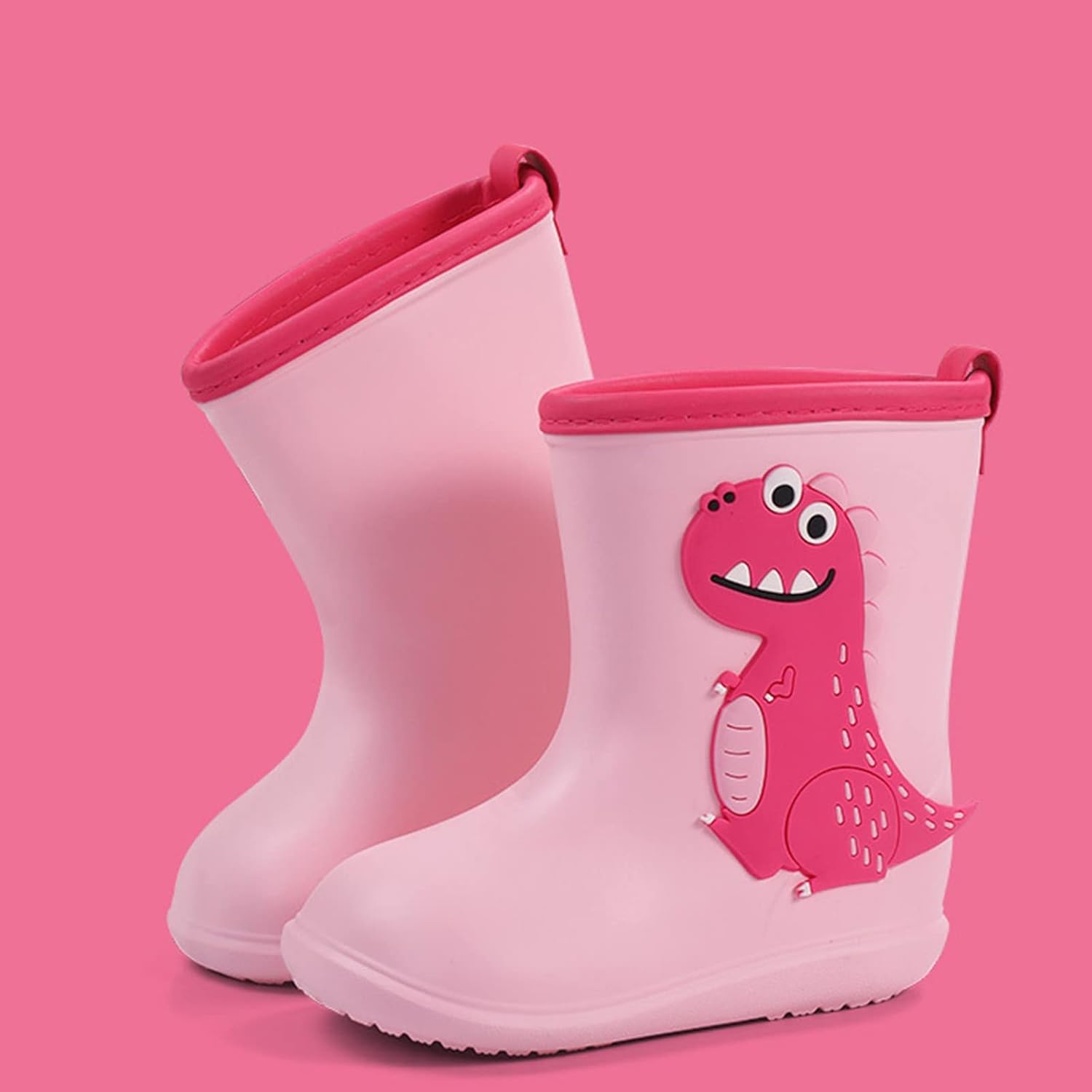 Cartoon Dinosaur Toddler Kids Rain Boots US Age 12