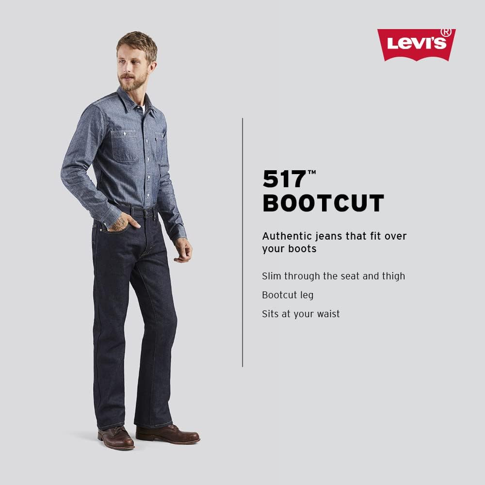 Levis Mens 517 Boot Cut Jeans