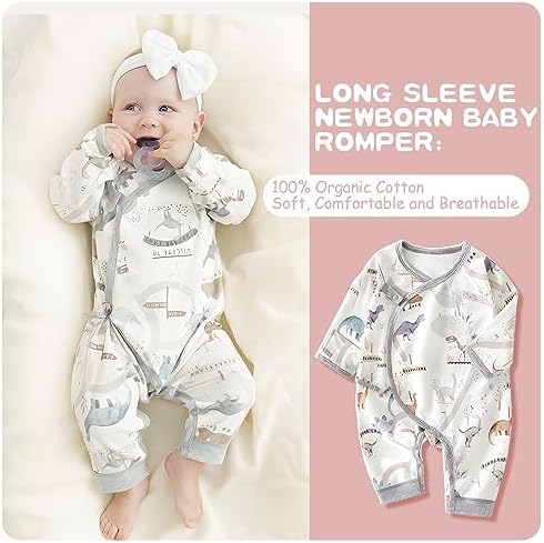 Cherie Kids Organic Cotton Romper for Newborn 0-6 Months