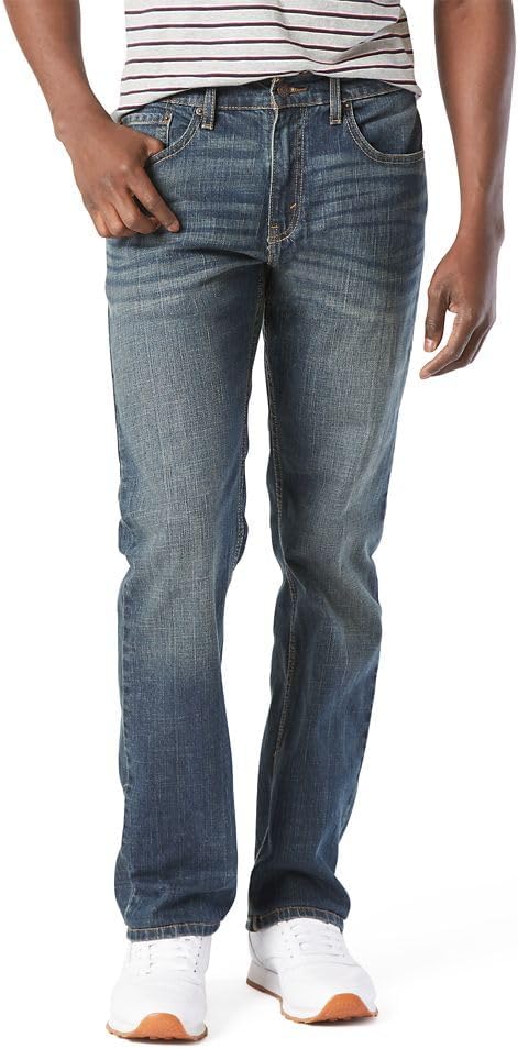 Levi Strauss Signature Gold Mens Relaxed Fit Flex Jeans Available in Big Tall