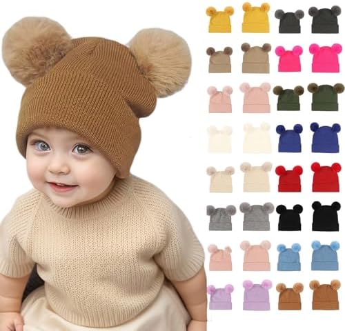 Infant Beanies Warm Winter Hats for Baby Girls
