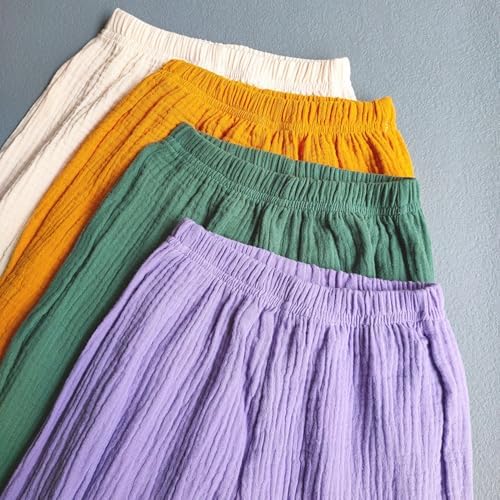 Heamoe Toddler Girls Soft Cotton Linen Bloomers
