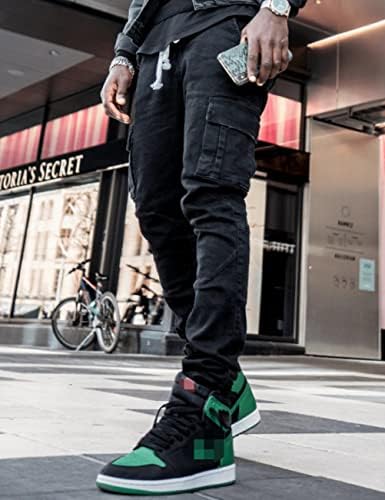 HUNGSON Slim Fit Ripped Jeans for Men