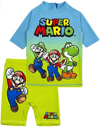 Super Mario Boys UV50 Swimming Costume