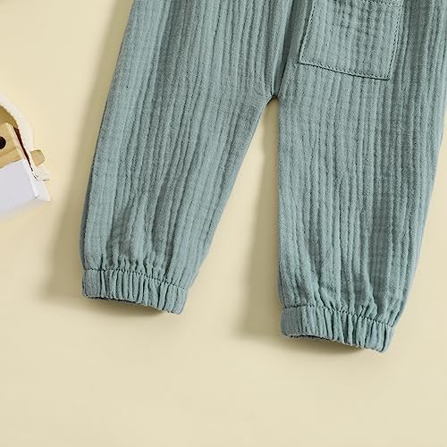 Comfy Cotton Linen Joggers for Toddler Boys Girls