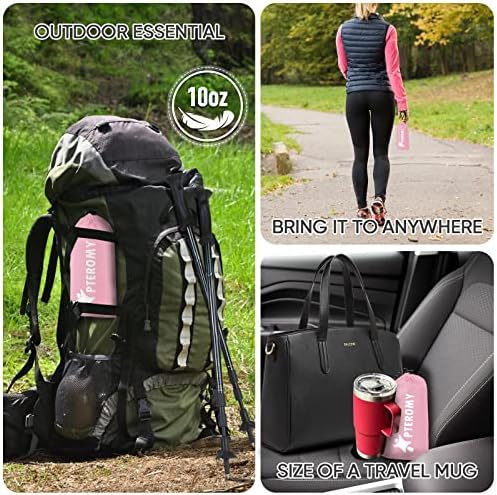 PTEROMY - Waterproof Lightweight Lofted Unisex Rain Poncho for Hiking