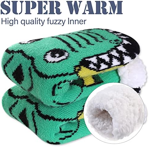 LINEMIN Warm Cozy Fuzzy Slipper Socks Perfect for Navigating Winter