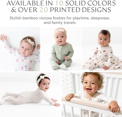 Bamboo Soft Footies for Babies - Stretchy Warm Comfortable