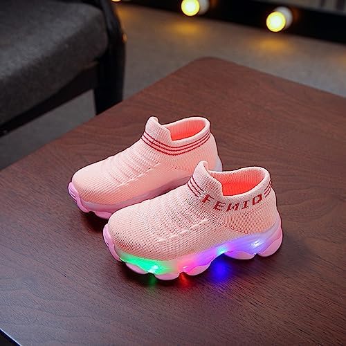 Baby Girls Lightweight Flashing Sneakers