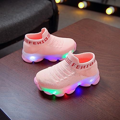 Baby Girls Lightweight Flashing Sneakers