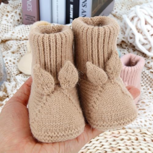 Loyfoky Baby Booties - Soft Knit For Newborns Walkers and Toddlers