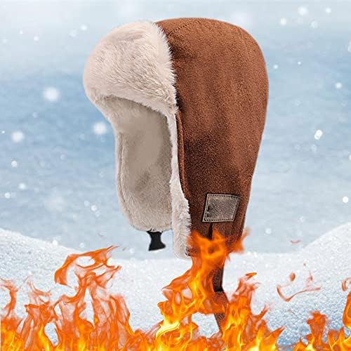 Warm Windproof Winter Trapper Hat for Men Women