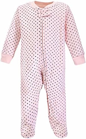 Hudson Baby Baby Girls Quilted Zipper Sleep Play