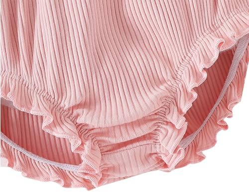 SOBOWO 3-Pack Baby Ruffle Shorts