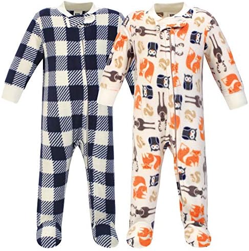 Hudson Baby Unisex Fleece Sleep and Play