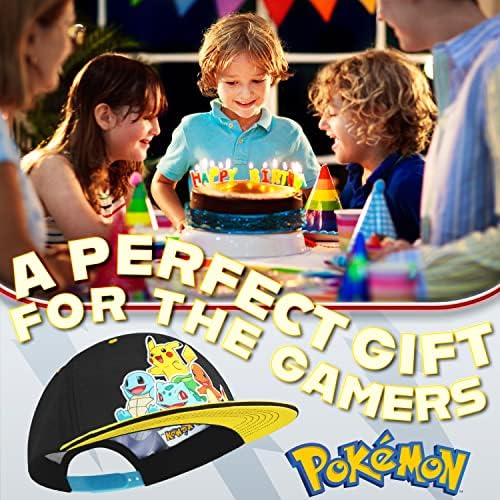 Pokemon Bucket Hat for Kids Adjustable