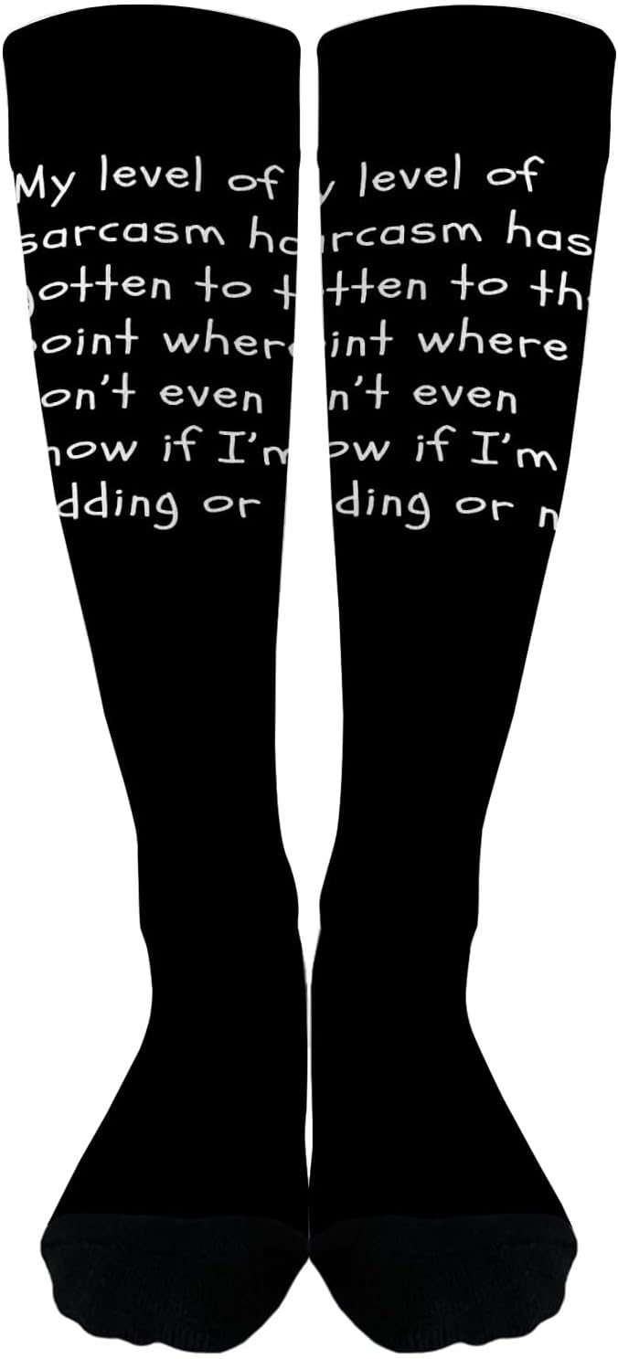 Level of Sarcasm Socks for Men and Women