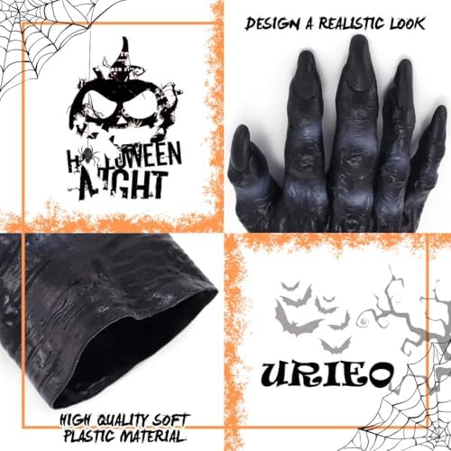 Halloween Costume Gloves Trick-or-Treat Accessories for Adults