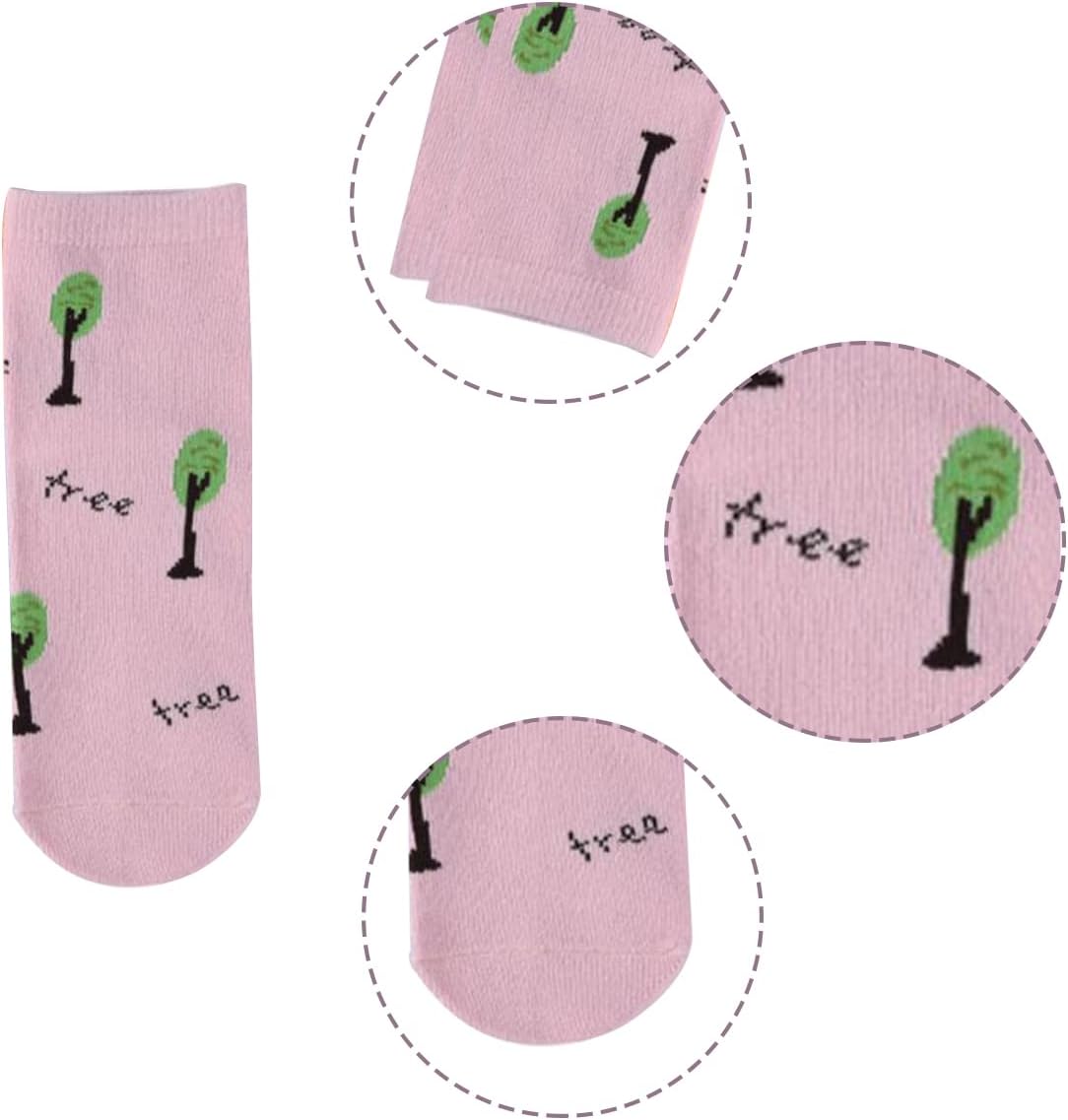 FZBNSRKO 5 Pairs Ruffle Frilly Crew Socks for Little Girls