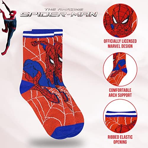 Spiderman Boys Socks 10-Pack Marvel toddlers legendary