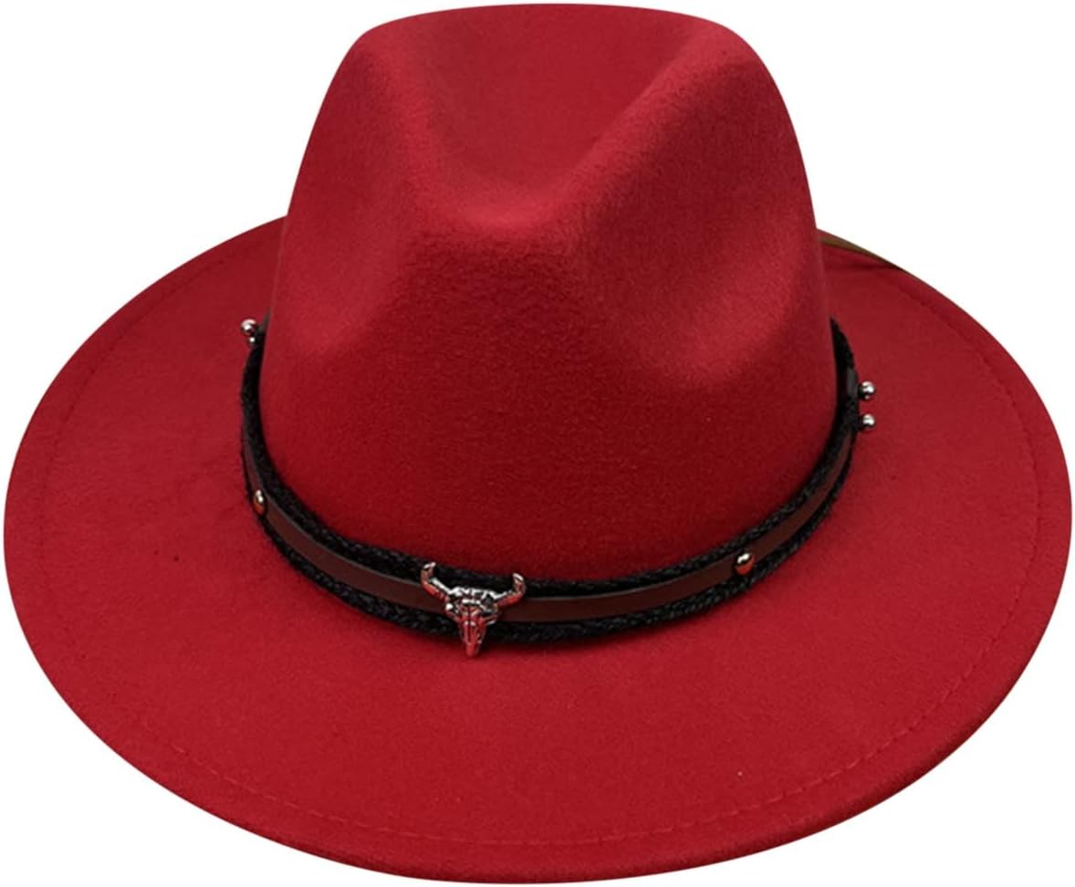 Fashionable Black Fedora Hat for Women with Sun Protection