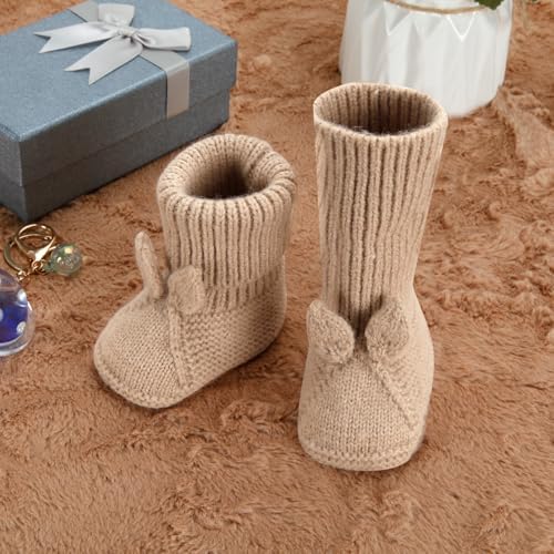 Loyfoky Baby Booties - Soft Knit For Newborns Walkers and Toddlers