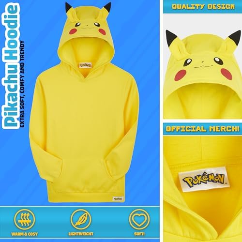 Pokemon Pikachu Hoodie for Boys Teens