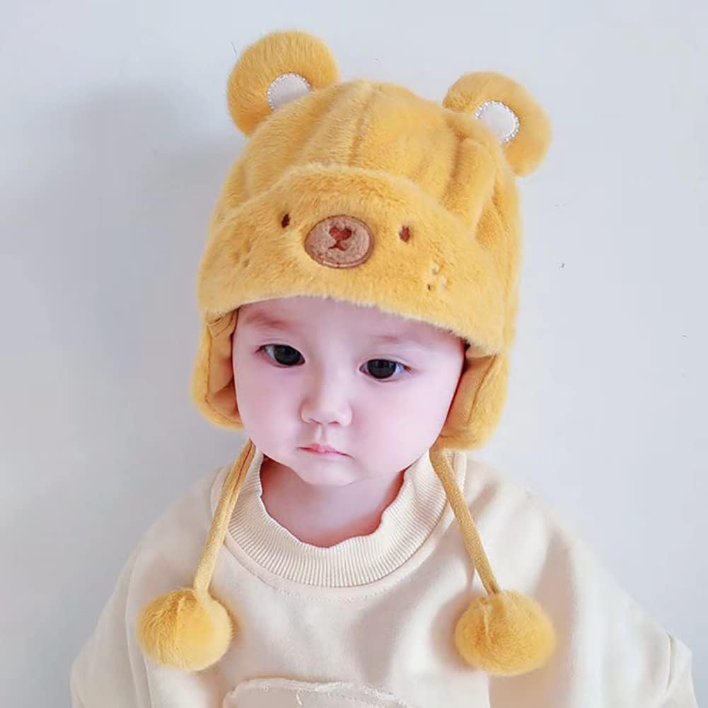 Cartoon Faux Fur Winter Hat for Kids