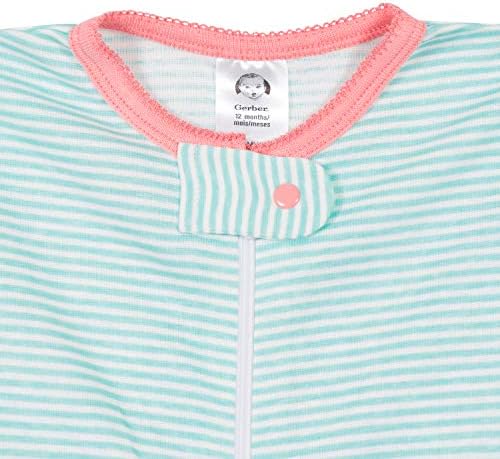 Gerber Baby Girls 2-Pack Footed Pajamas