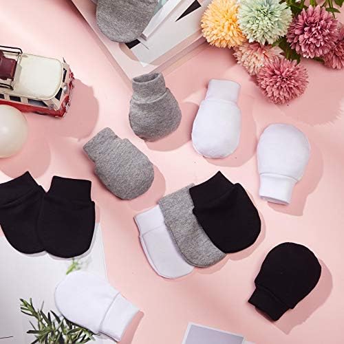 9 Pair No-Scratch Gloves for Newborns
