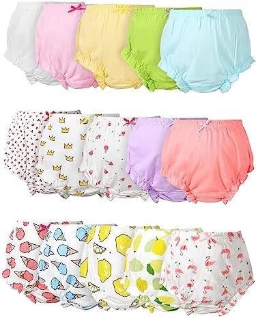 Mixweer 15 Pcs Diaper Covers for Baby Newborn Bloomers
