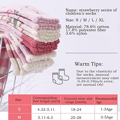 FZBNSRKO 5 Pairs Ruffle Frilly Crew Socks for Little Girls