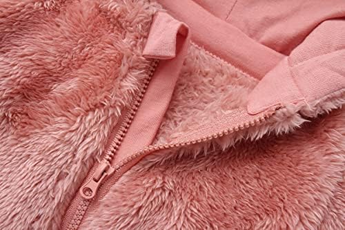 Newborn Baby Snowsuit Fleece Lined Onesie Outfits